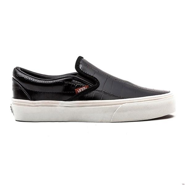 vans classic slip on croc leather