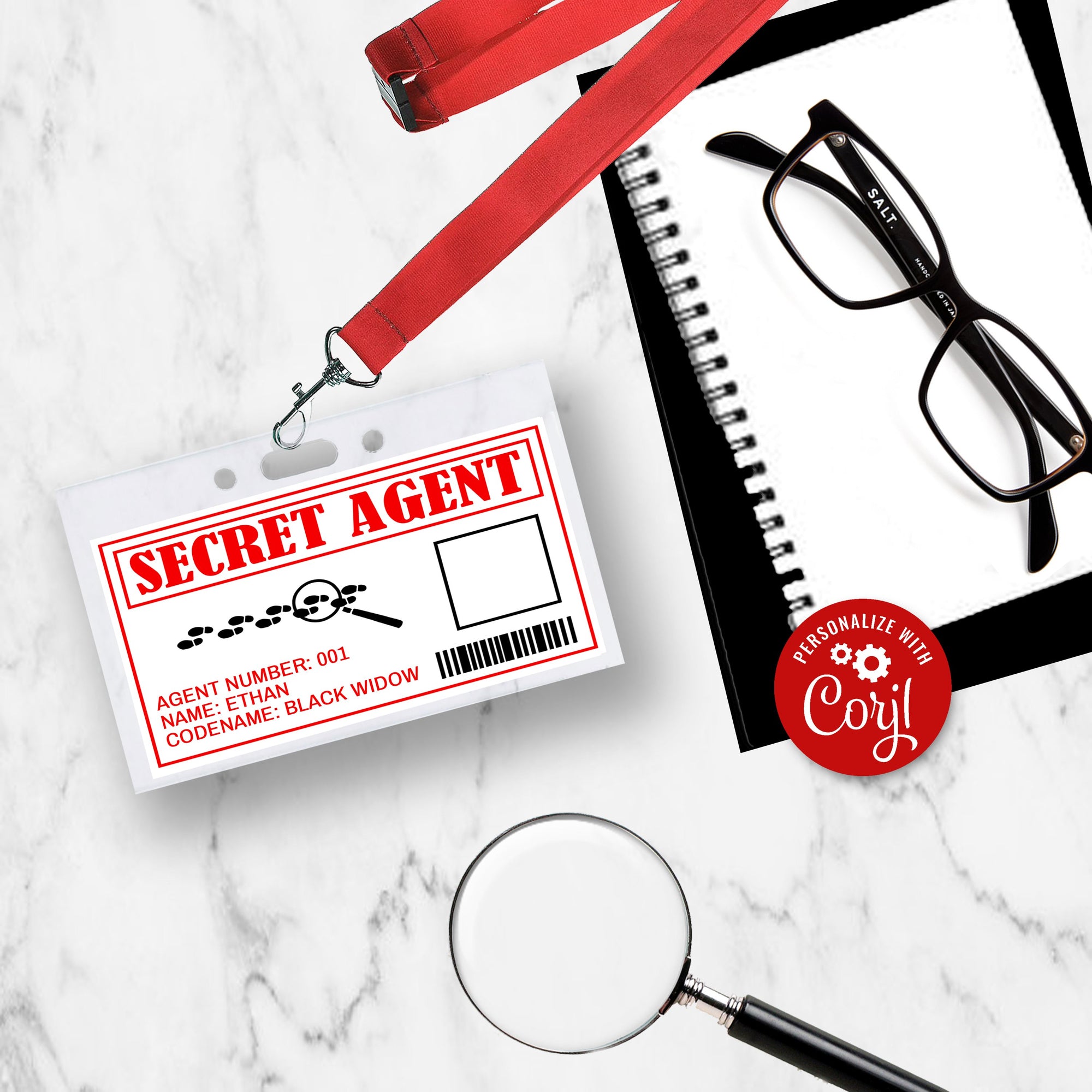 Printable Spy Secret Agent Code Name Chart - DIY Birthday Party Games -  LillyBellePaperie