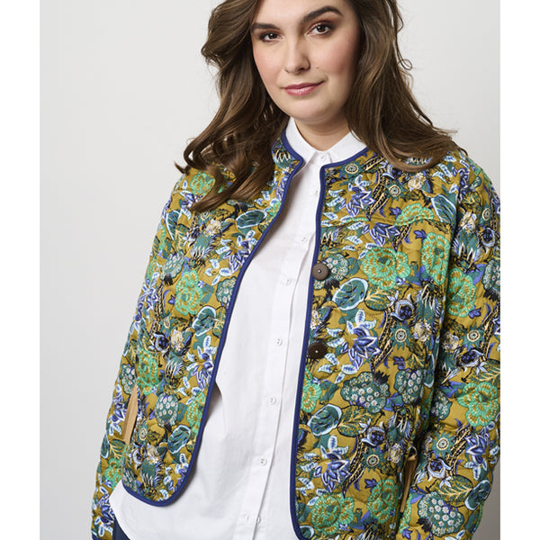 I fare biord kost Blomstret quilt jakke fra Adia – Happy Eve