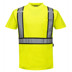 Portwest S395 Detroit Short Sleeved Hi-Vis T-Shirt