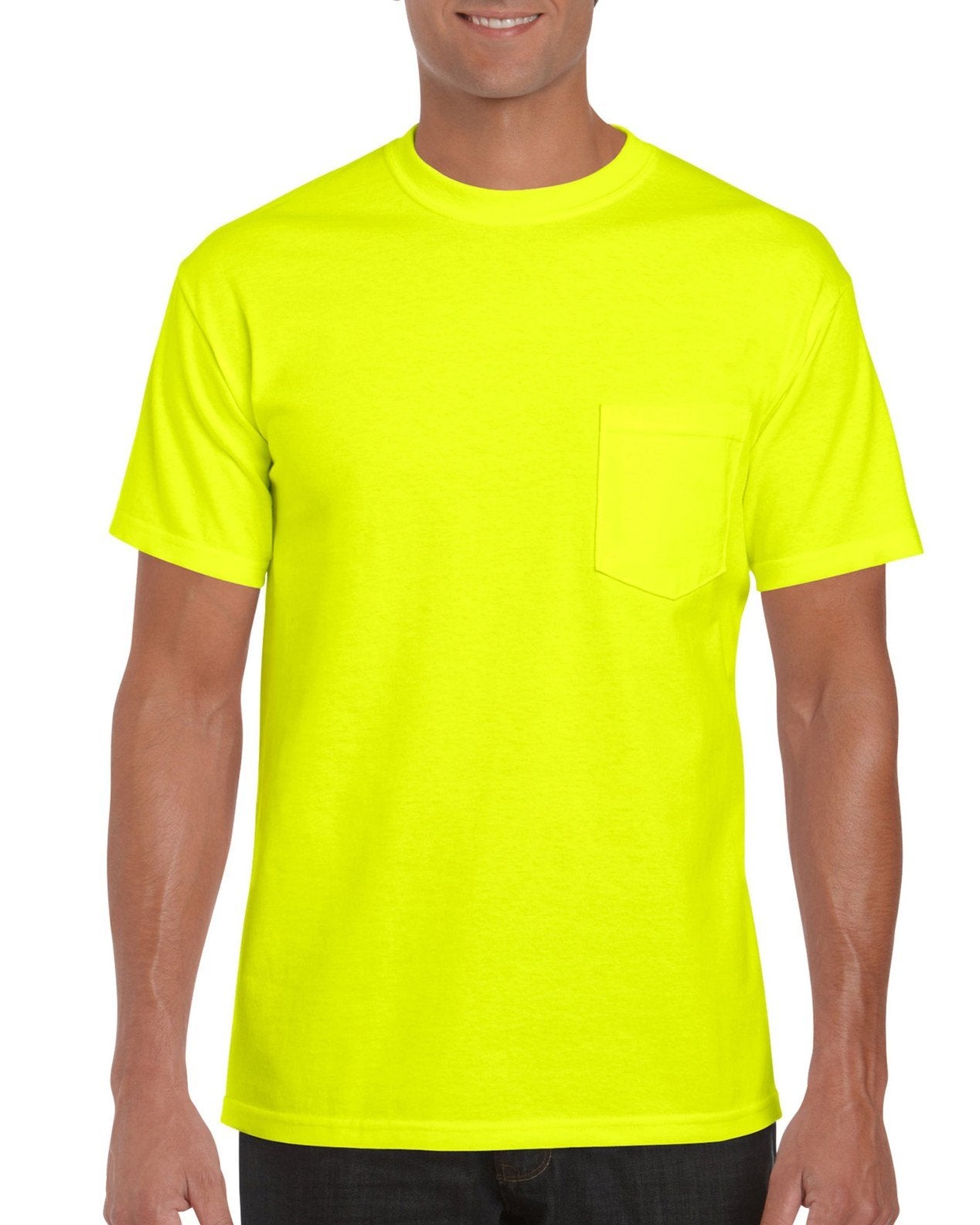 Gildan 2300 Ultra Cotton Hi Vis T-Shirt with Pocket – HiVis365 by ...