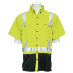 ERB 9300SBSEG Hi Vis Ripstop Short Sleeve Shirt