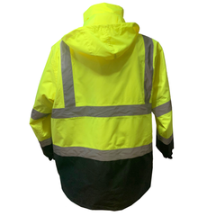 Petra Roc Class 3 Two Tone Lime/Black Waterproof 6-in-1 Parka Jacket