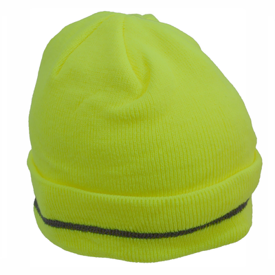 LBRV-CAP Lime/Black Reversible Waterproof Hi-Vis Hat Cover for
