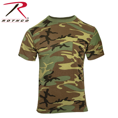 Rothco Colored Camo T-Shirts, Green Camo / S