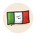 Icon of Italian Flag