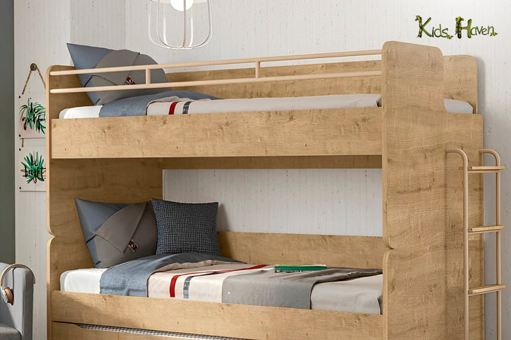 Saves space-bunk beds