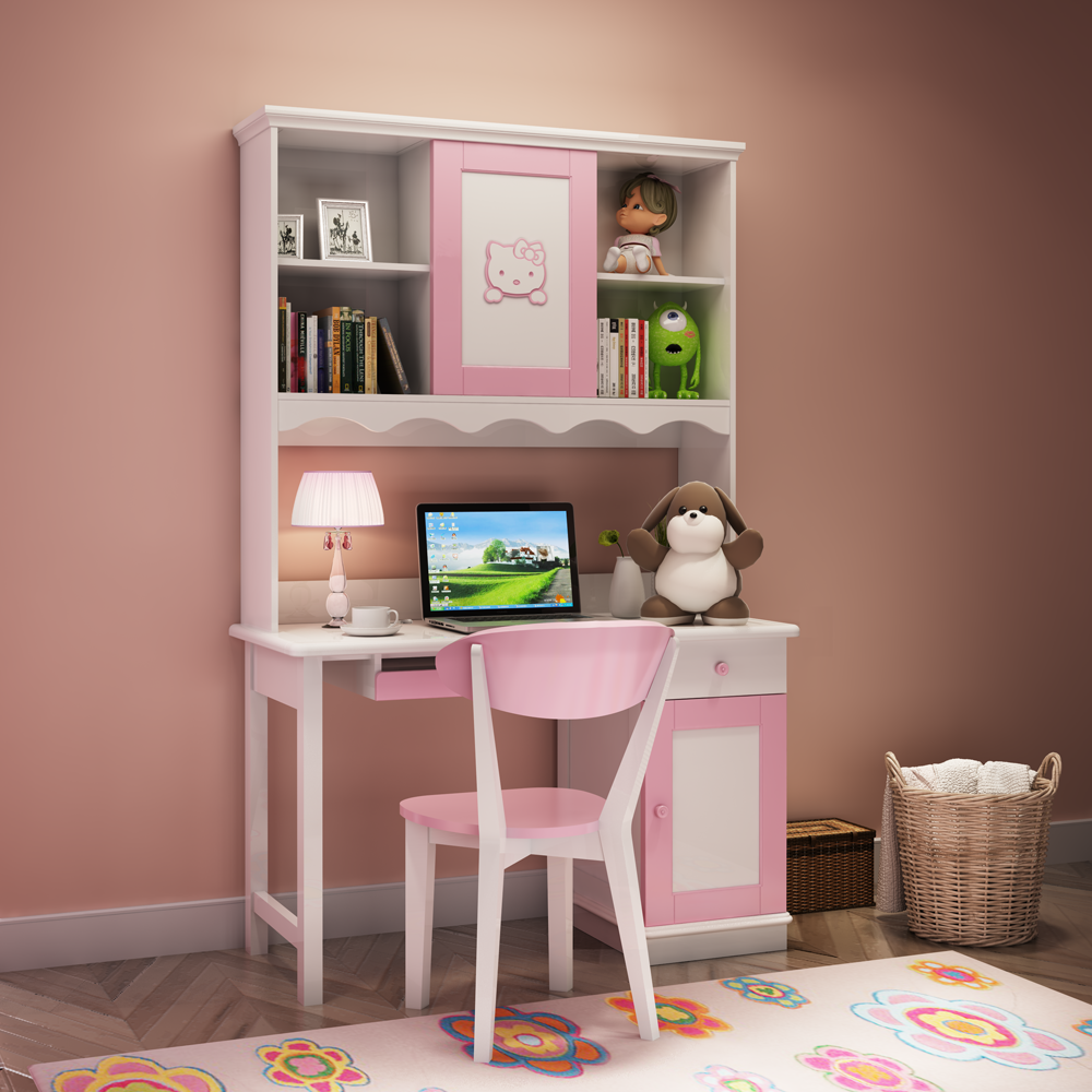 Hb Rooms Hello Kitty Solid Wood Study Table 9016