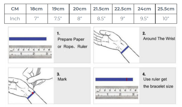 Bracelet Size Guide For 16mm - 24mm Links