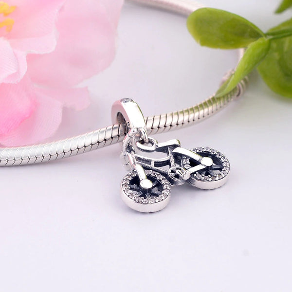 Cycolinks 925 Sterling Silver Bicycle Pendant