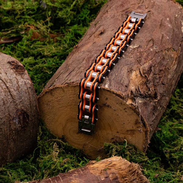 Cycolinks Punk Orange Mens Bracelet