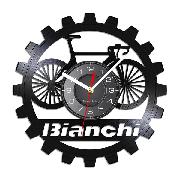 Cycolinks Bianchi Bicycle Vinyl Clock