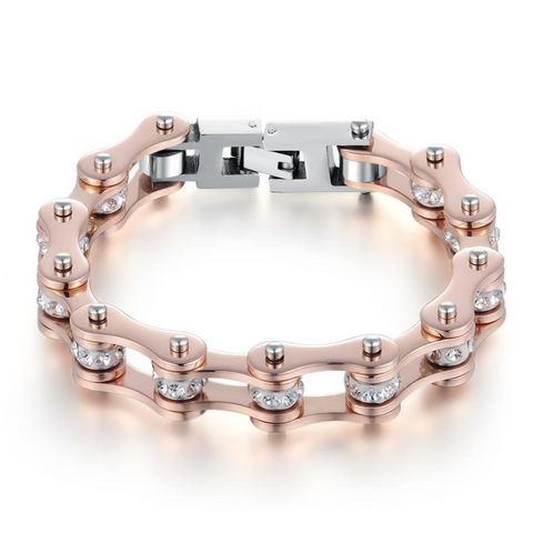 Cycolinks Rose Gold Bike Chain Bracelet