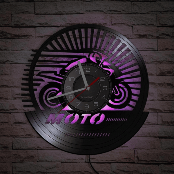 Cycolinks 3D Moto Vinyl Clock