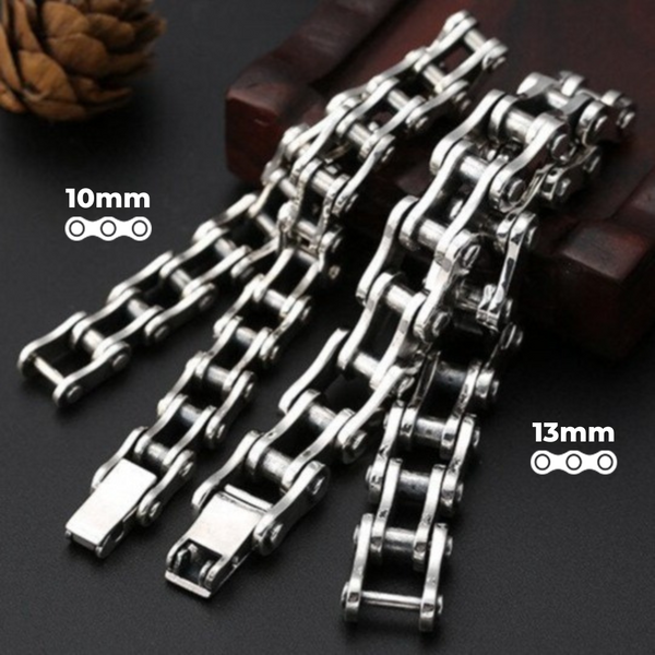 Cycolinks 925 Sterling Silver Bike Chain Bracelet 13mm Width