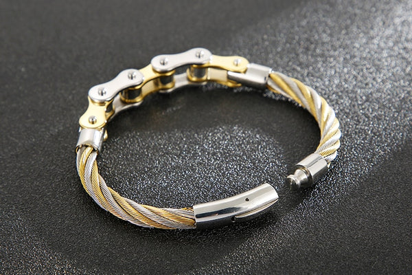 Cycolinks Braided Wire Bike Chain Bracelet