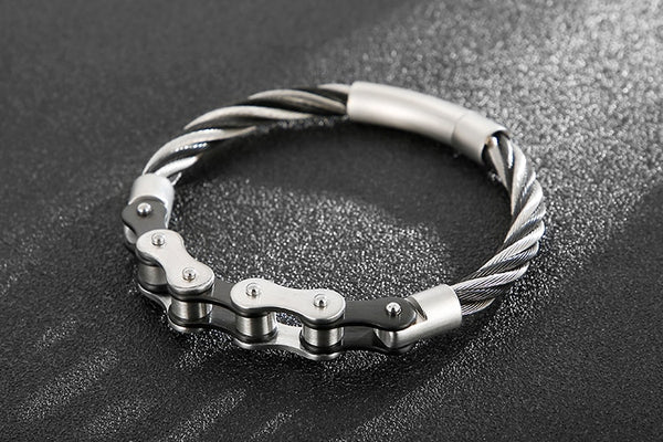 Cycolinks Braided Wire Bike Chain Bracelet