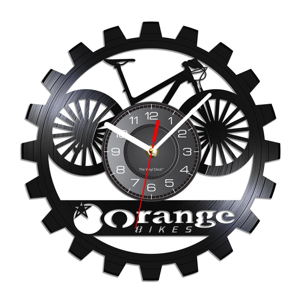 Cycolinks Orange MTB Vinyl Clock
