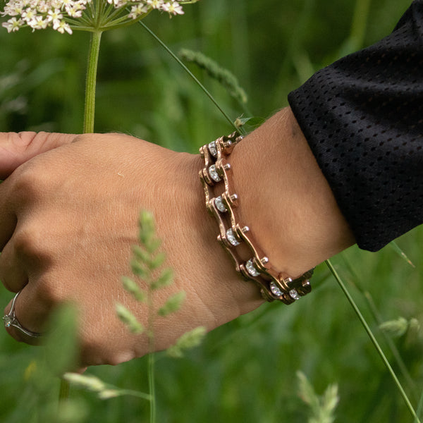 6. Women's Bike Chain Bracelets