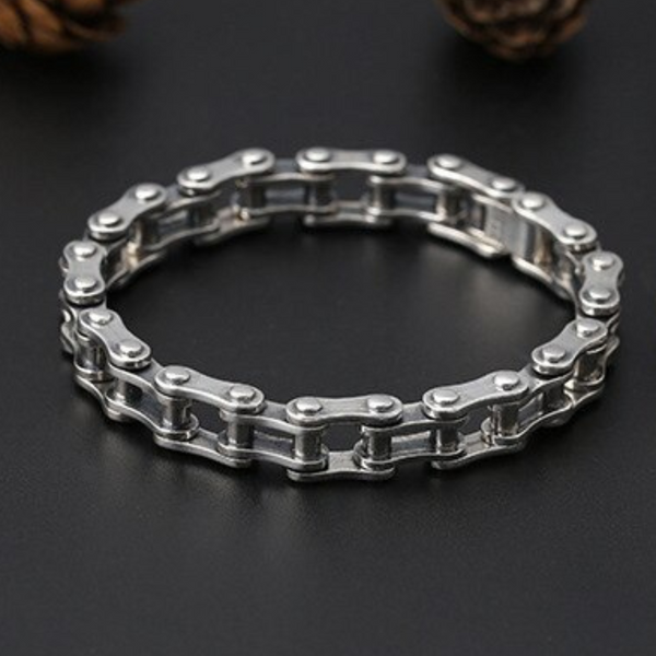 Cycolinks Classic 925 Sterling Silver Bike Chain Bracelet 10mm