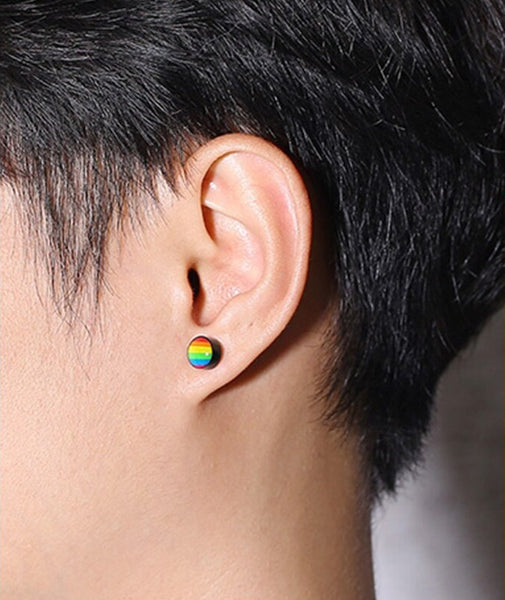 Cycolinks Pride Rainbow Stud Earrings