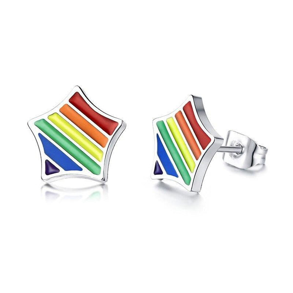 Cycolinks Pride Rainbow Star Earrings