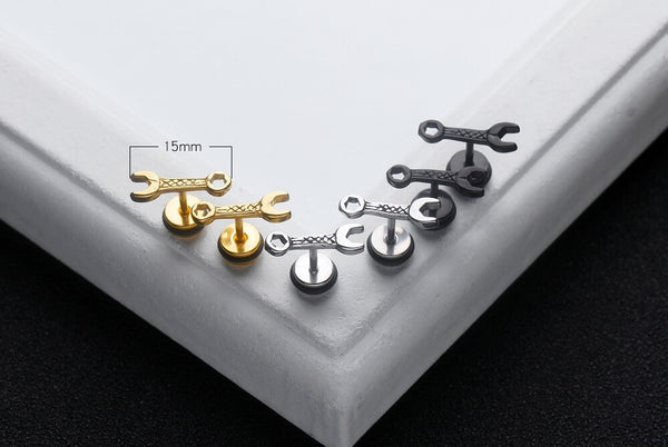 Cycolinks Spanner Stud Earrings