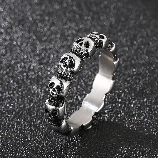 Cycolinks Titanium Steel Skull Ring