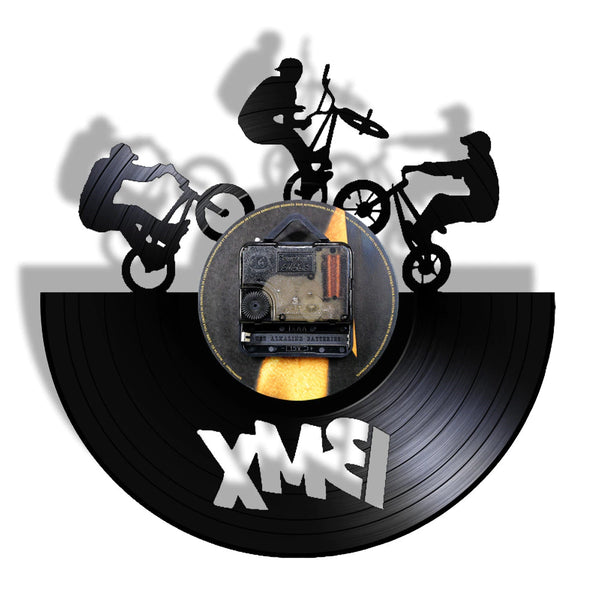 Cycolinks Upcycled BMX Vintage Vinyl Clock