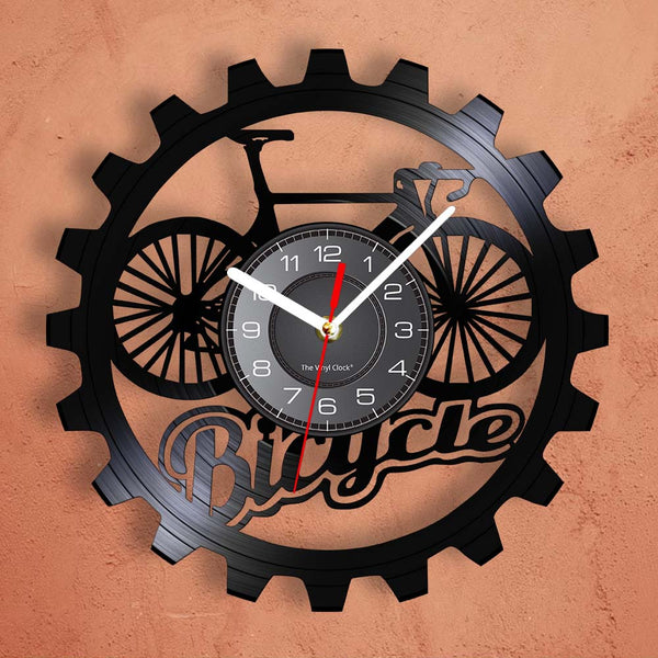Cycolinks 3D Bicycle Sprocket Vinyl Clock