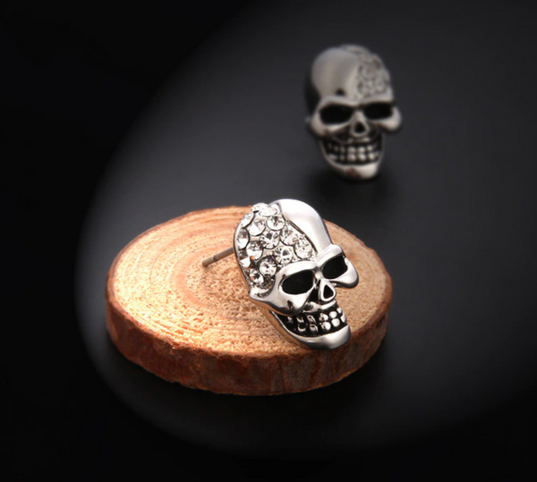 Cycolinks Skull Zircon Earrings