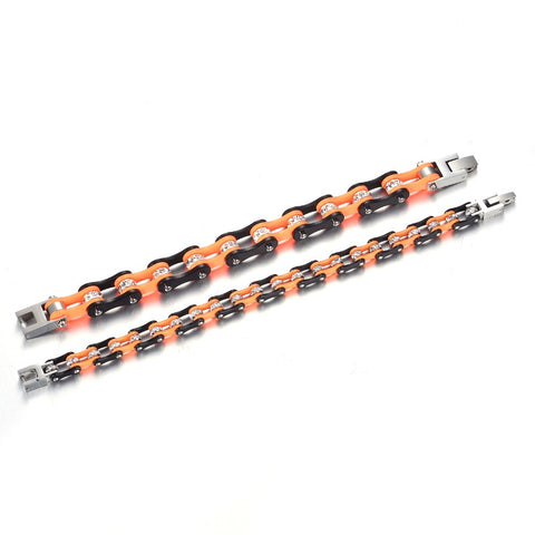 Cycolinks Punk Orange Crystal Bracelet