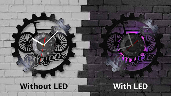 Cycolinks 3D Bicycle Sprocket Vinyl Clock