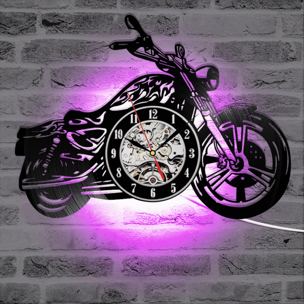 Cycolinks Motorcycle Vinyl Clock
