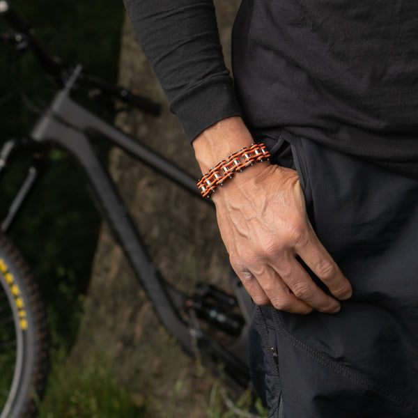 Cycolinks Punk Orange Mens Bracelet