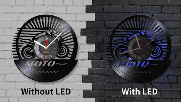 Cycolinks 3D Moto Vinyl Clock