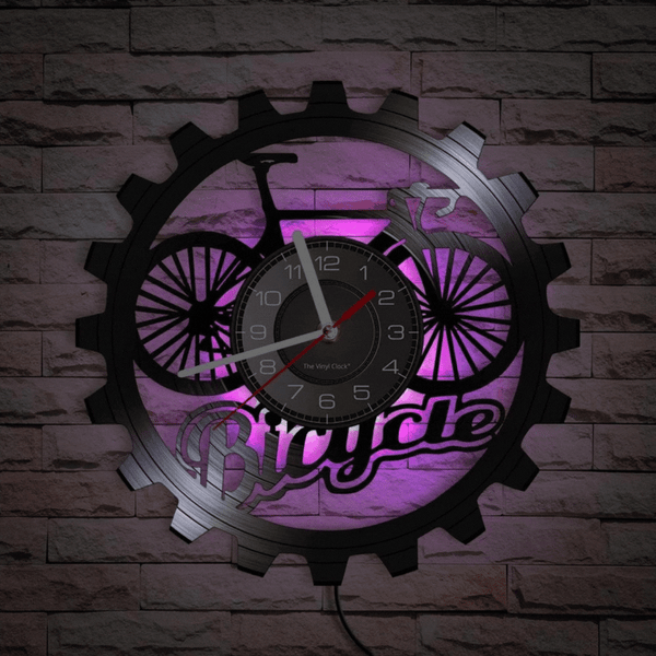Cycolinks 3D Bicycle Sprocket Vinyl Clock