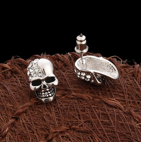 Cycolinks Skull Zircon Earrings