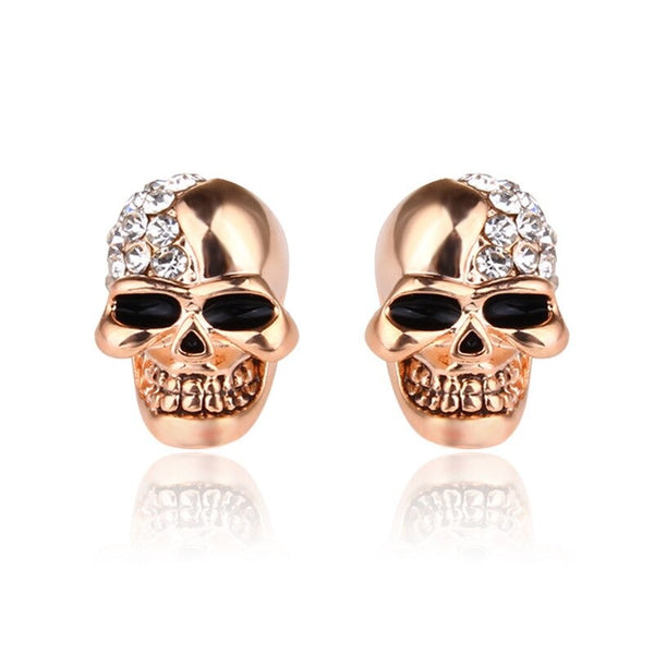 Cycolinks Skull Zircon Earrings