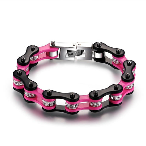 Cycolinks Punk Pink Crystal Bracelet