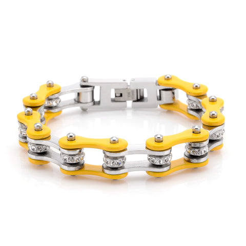 Cycolinks Yellow Crystal Bracelet