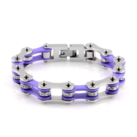 Cycolinks Violet Crystal Bracelet