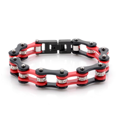 Cycolinks Red/Black Crystal Bracelet