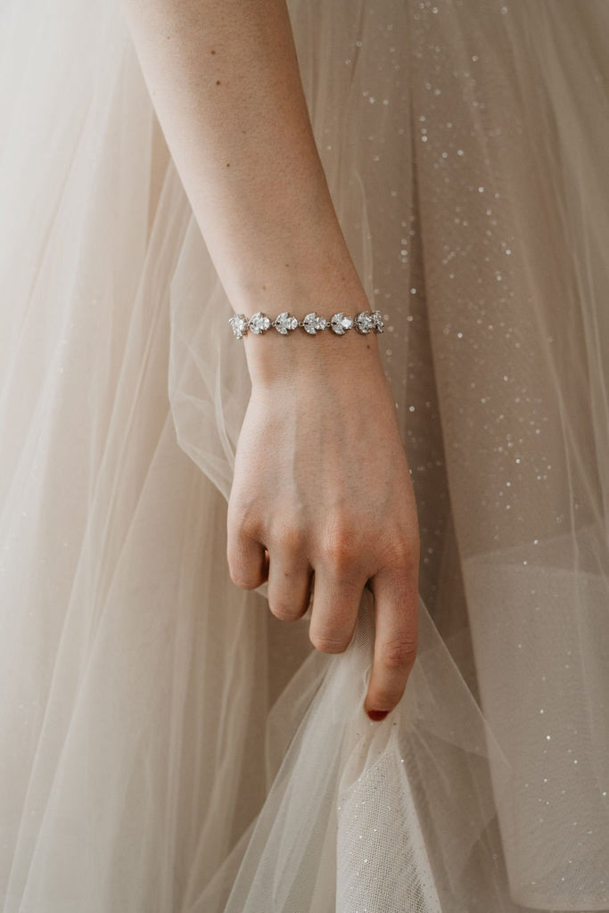 Something Blue Bridal Bracelet  Wedding Jewellery  Wedding Bracelet   Lily Luna