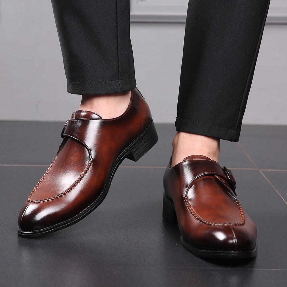 Lace-Up Men Leather Dress Shoes – Shawbest