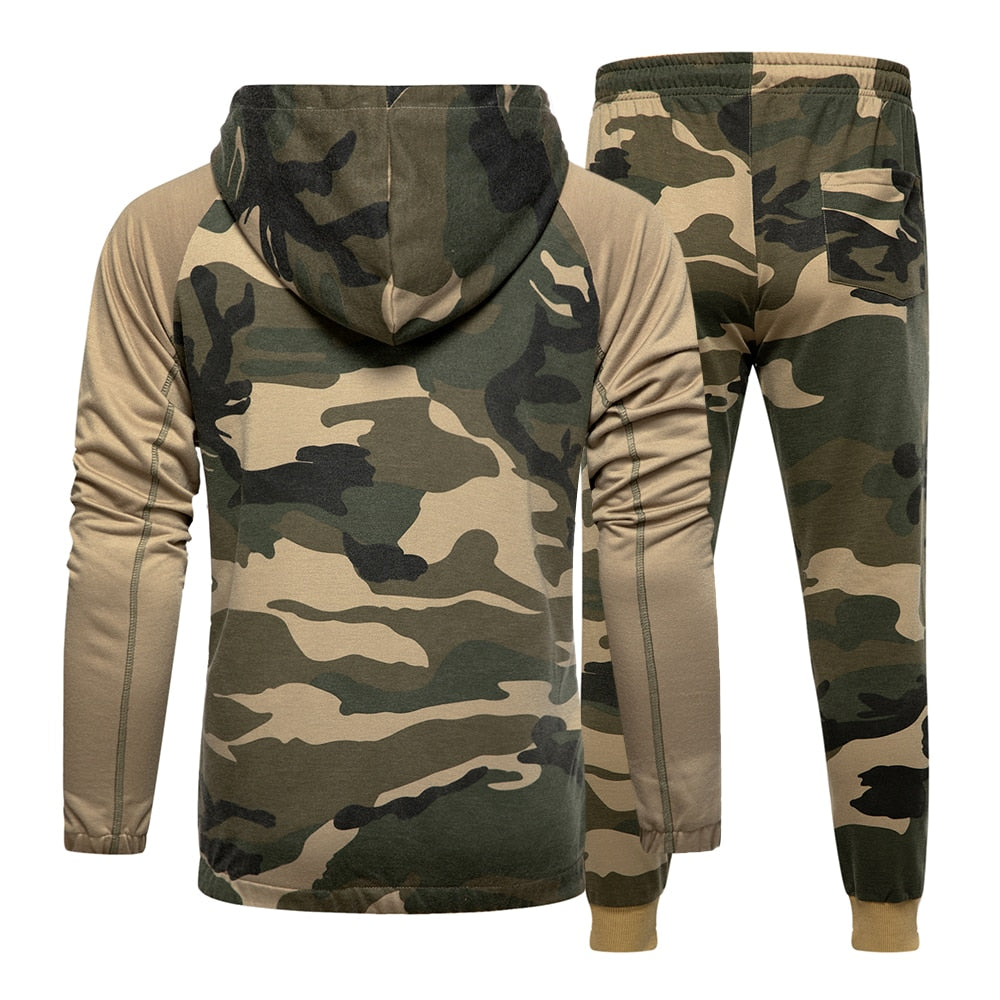 Shawbest-Fashion New Camo Men Tracksuit