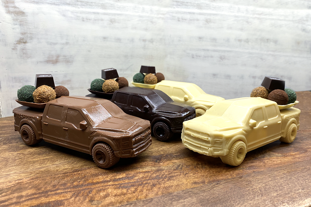 Chocolate Shaped Ford Trucks