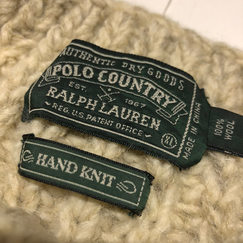 Vintage Polo Country Ralph Lauren Hand Knit Wool Sweater | Beyond 94