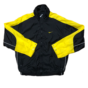 yellow and black nike windbreaker