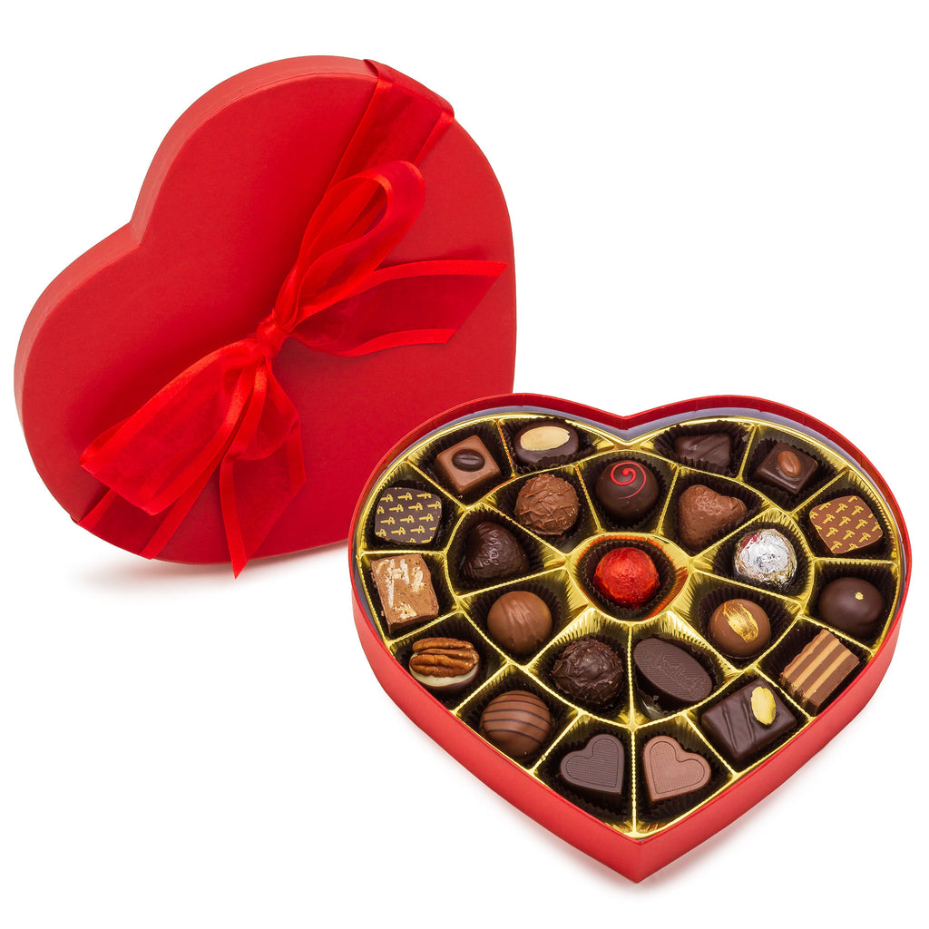 Valentine Heart Shaped Box Assorted Chocolates Andre S